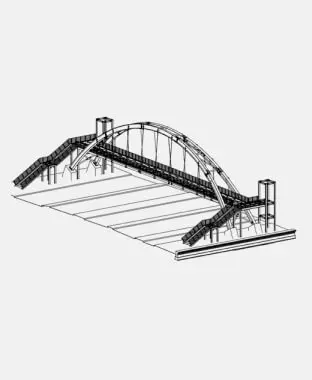 Galvanized Pedestrian Overpasses