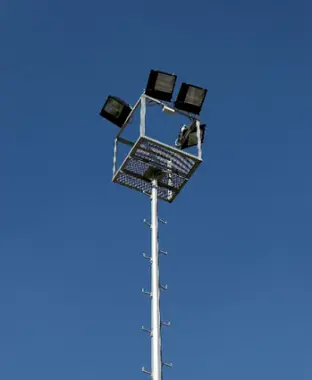 Galvanized Projector Poles – Elevator Systems