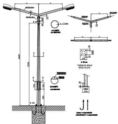 Galvanized Lighting Poles  4