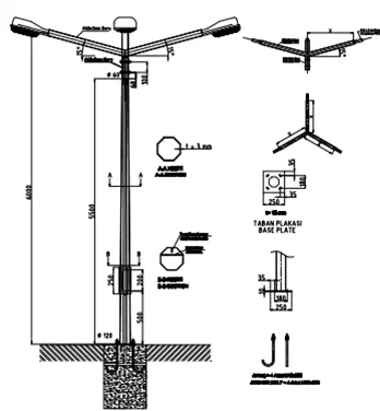Galvanized Lighting Poles  5