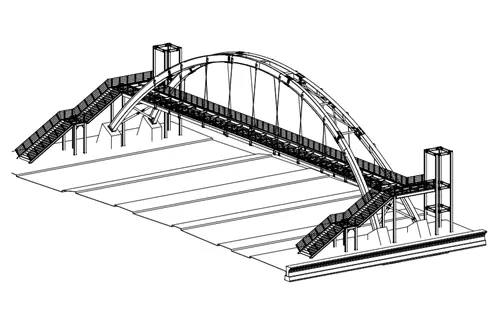 Galvanized Pedestrian Overpasses 4